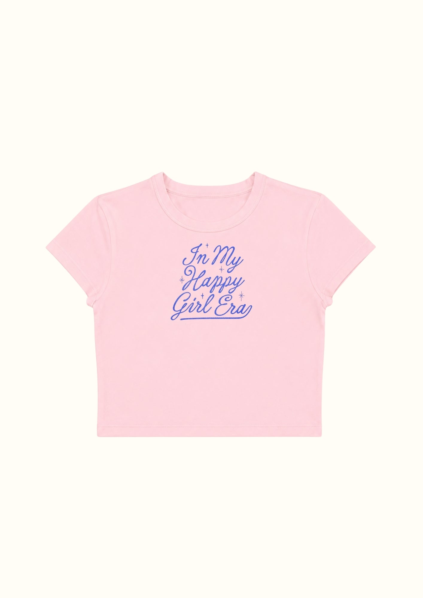In My Happy Girl Era Crop Tee - Enicpet Premium Store