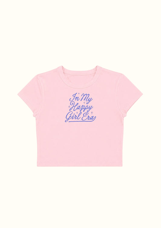 In My Happy Girl Era Crop Tee - Enicpet Premium Store