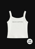 sexy but overthinker Tank Top Askılı - Enicpet Premium Store
