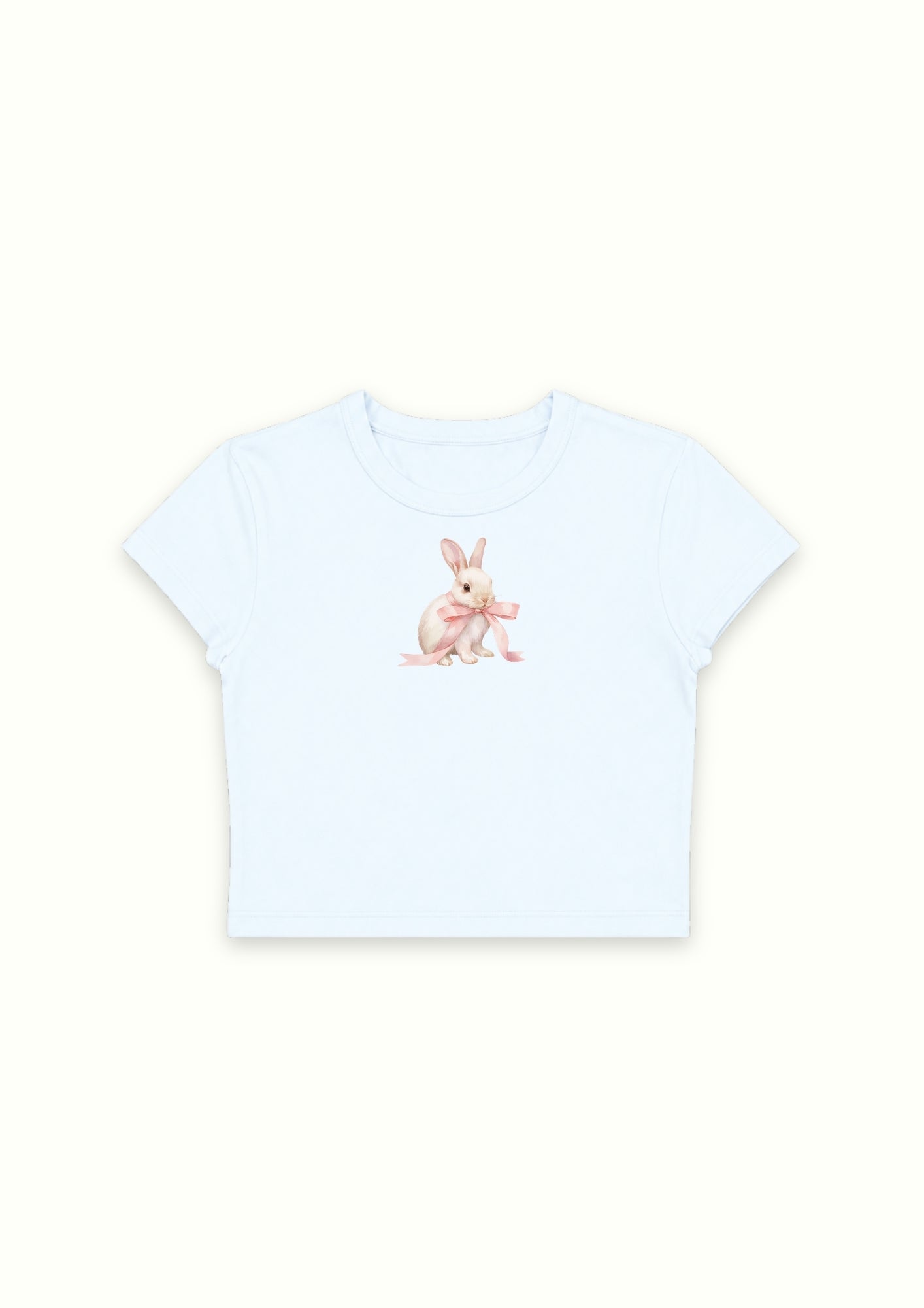 Bunny Bloom Blue Crop Tee - Enicpet Premium Store