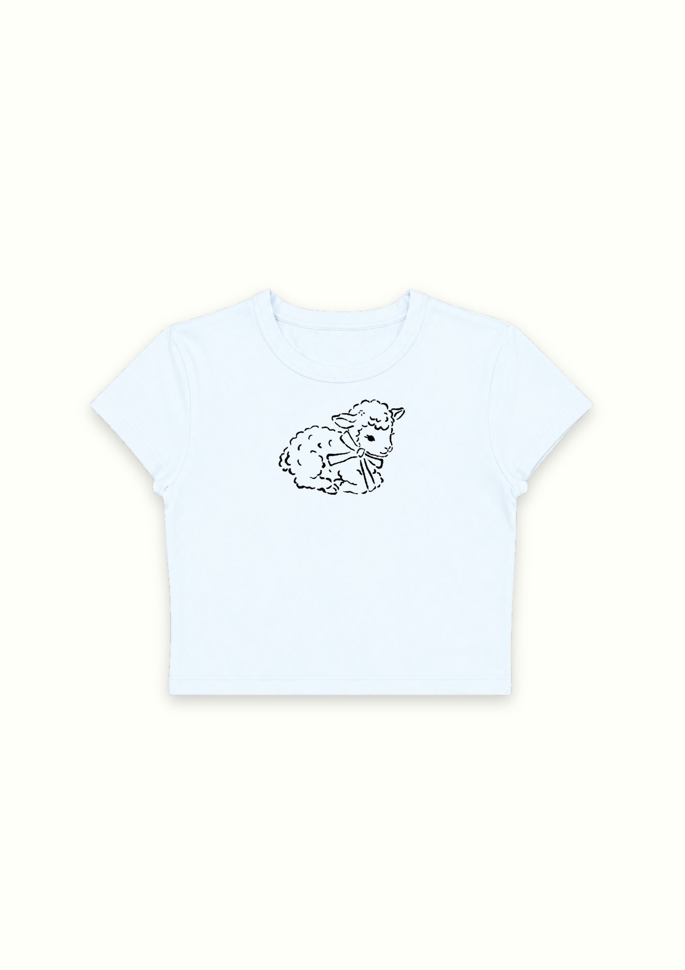Teddy Doodle Blue Crop Tee - Enicpet Premium Store