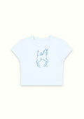 Wild Spirit Horse Blue Crop Tee - Enicpet Premium Store