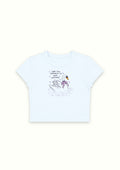 Sunday Breakfast Blue Crop Tee - Enicpet Premium Store