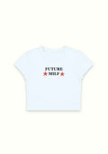 Future Milf Blue Crop Tee - Enicpet Premium Store