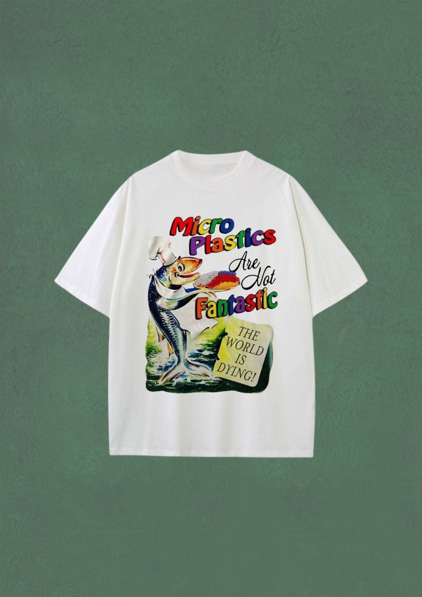 Micro plastic are not fantastic Oversize Tee - Enicpet Premium Store